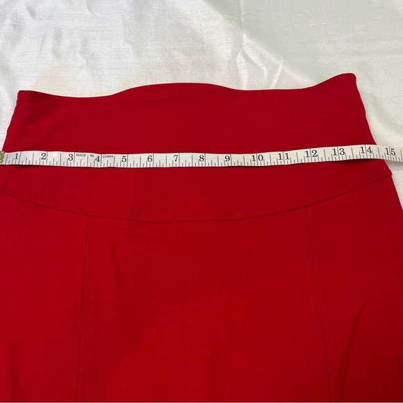 Vintage Red Pencil Skirt by Have | Made in USA | 90s Minimalist Officecore Chic - Picture 7 of 10